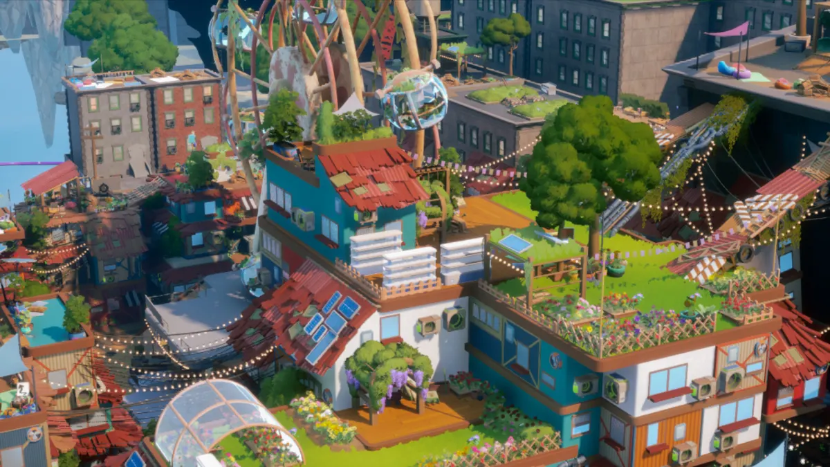The Gridfall district, coming in Early Access